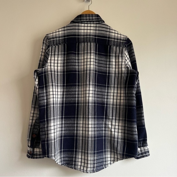 Outerknown Blanket Shirt in Atlantic Blue Bigbury Plaid - Picture 11 of 16